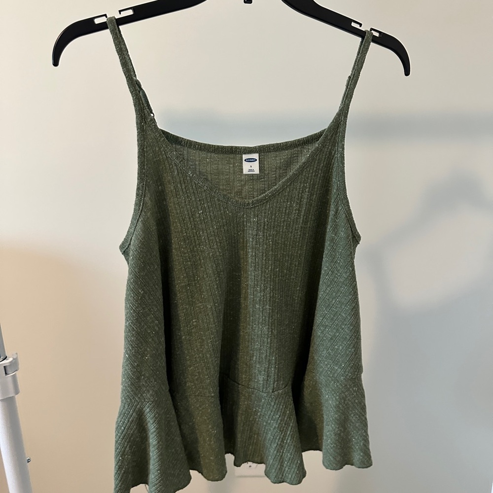 Old Navy Olive Green Ribbed Camisole